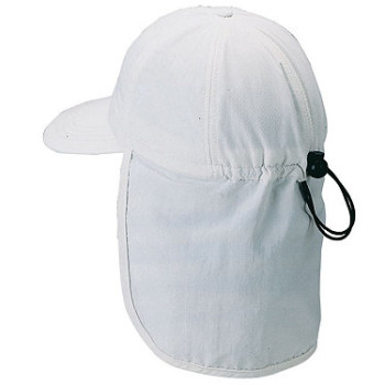 White Micro Fiber Flap Hat